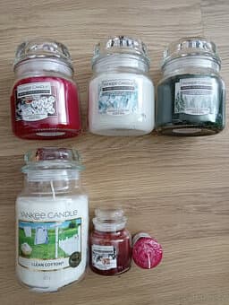 NOVÉ SVÍČKY YANKEE CANDLE + WOODWICK + RŮZNÉ VĚCI