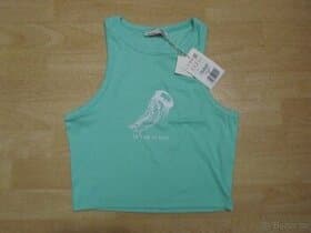 Mentolový crop top vel.M Pull&Bear nový