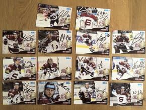 HC Sparta Praha podepsané karty 14 ks 2015/16