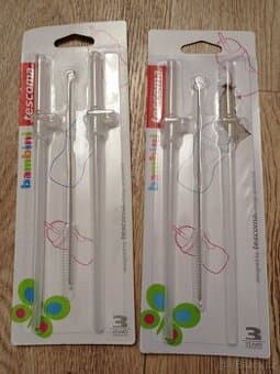 NOVÁ náhradní brčka k láhvi Bambini Tescoma, 3 ks