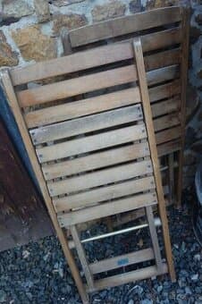 Židle / křesílko skládací masiv