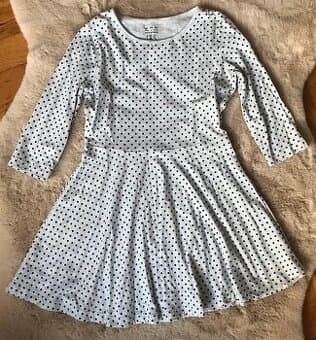 Dětské šaty s dlouhým rukávem 9-10let (140-145)