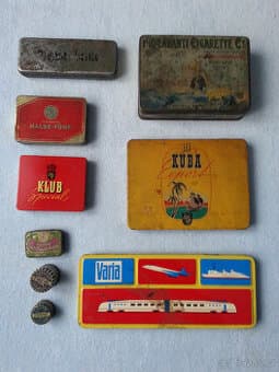 Retro plechové krabičky