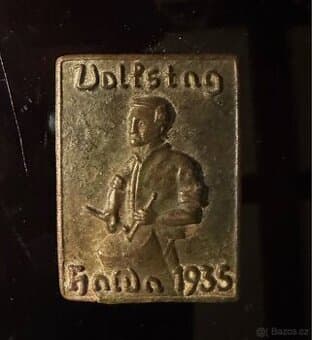 VZÁCNÝ ODZNAK - SHF/SDP - Volkstag Haida 1935 - SUDETY