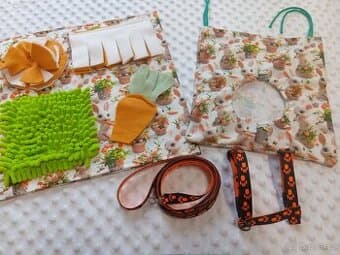 set pro králíčka,seník,kšírky