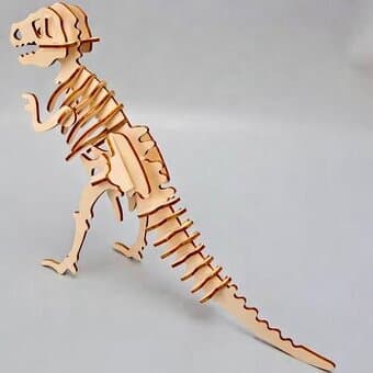 Dinosaurus T-Rex 3D drevena stavebnice