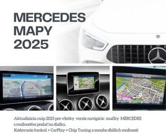 Aktualizace navigace Mercedes 2025 MAPY