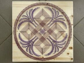 Obraz String Art - Dekorace ze hřebíků a nití