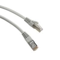 10ks patch kabel Cat.6A, stíněný, 7m, šedý