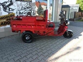 Elektro Tříkolka Cargo G1 1000W COC červená