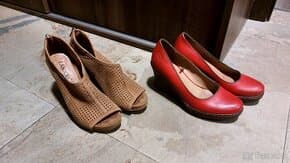 Společenské boty lodičky boty na podpatku boty na klínku