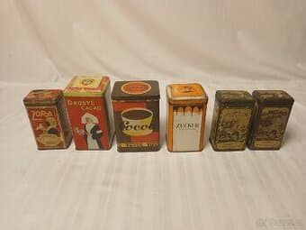 Starožitné reklamní plechovky