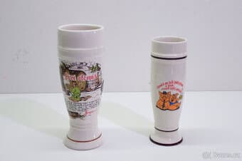 2x Holba na pivo - Keramika