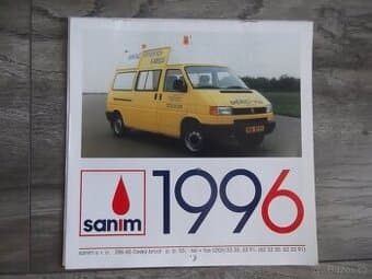KALENDÁŘ 1996 UŽITKOVÝCH VOZŮ VW, FORD, NISSAN, MERCEDES,