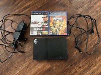PS2 slim + 2 hry