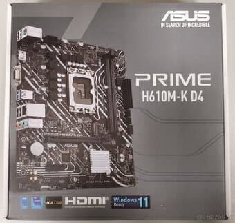 Asus Prime H610M-K D4 pre intel CPU gen 12/13/14 LGA 1700