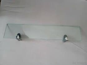 2x malá a 2x velká skleněná polička