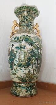 Ručně malovaná čínská váza