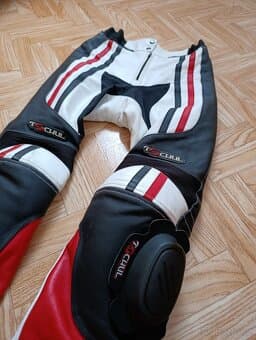 Motorkářské dámské kalhoty Tschul 556 bílo-če