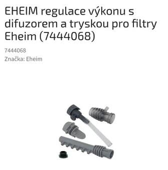 Eheim rybičky akvárium fitr