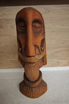 Dřevěná socha Don Quiote - Luboš Buršík