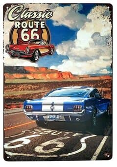 kovová Route 66