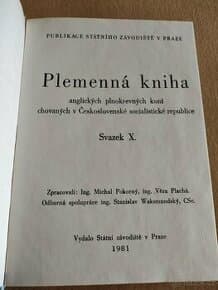 Plemenná kniha anglických koní, Sv. X, Státní závodiště 1981