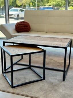 Konferenční stolky - sada - masivní dýha