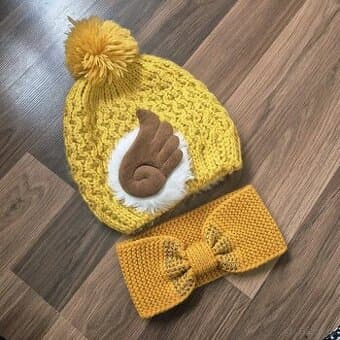 Dámská čepice+čelenka