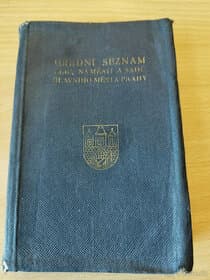 Úřední seznam ulic, náměstí, sadů hl.m. Prahy 1940