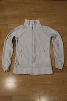 Bílá dívčí fleecová mikina, CaA, vel. XS