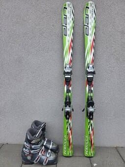 Lyže ELAN FORMULA, 140 cm + lyžáky HEAD
