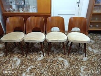 Židle Tatra Antonín Šuman retro Brusel