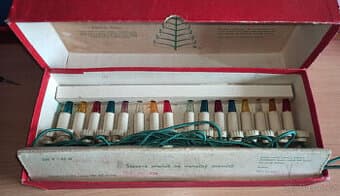 Staré vánoční elektrické svíčky