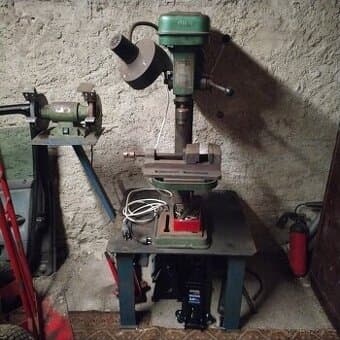 Stojanova vrtačka+stůl+bruska