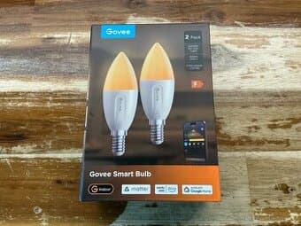 Nová chytrá žárovka Govee RGBIC (E14) – Podpora Matter