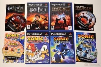 Hry pre SONY Playstation 2 FIFA, Sims, Sonic...