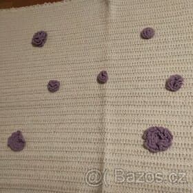 Dětská deka do kočárku - ručně pletené