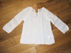 Bílá dívčí halenka Mila Blue 108 cm