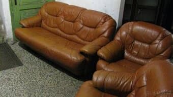 Sedačka kožená rozkládací