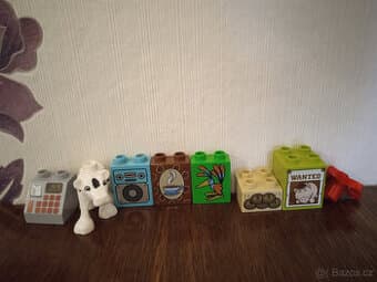 Lego Duplo kostky s obrázky,kravička