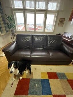 Kožený trojsedák Ikea