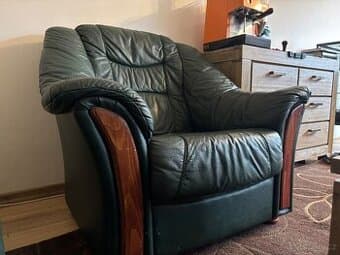 Celokožená sedací souprava