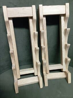 Luxusní dřevěný stojánek na nože, na katanu, tanto, ...