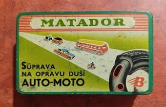 Retro plechová krabička Matador