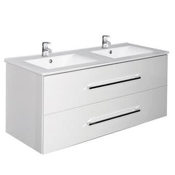 Závěsná koupelnová skřínka s dvojumyvadlem - nová