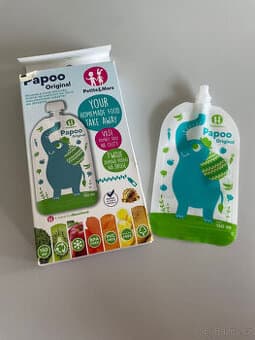 Petite&Mars Papoo Slon kapsička na jídlo 6 ks