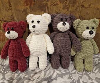 Medvídek háčkovaný (cca 40cm)