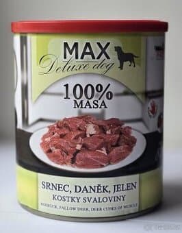 FALCO–srnec, daněk, jelen 800g, nové konzervy s víčkem