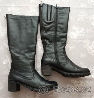 Prodám kožené kozačky vel 38